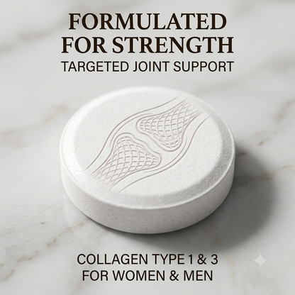 Collagen Vitamin C Biotin Tablets – Beauty Supplement for Skin, Hair, Nails &amp; Joint Wellness Support