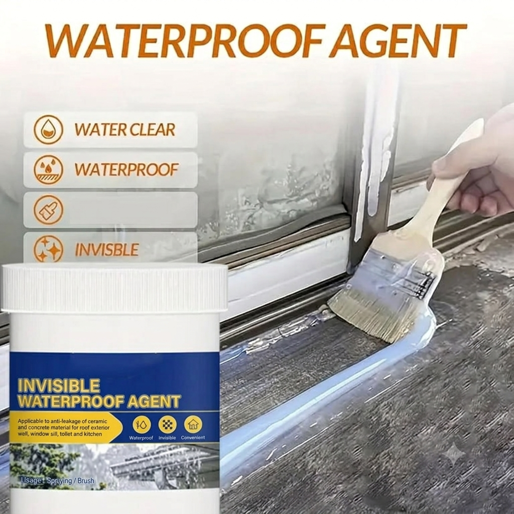 Transparent Waterproofing Agent for Repairs