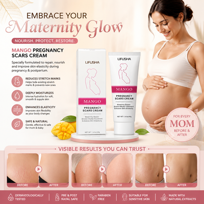 Stretch Mark Care & Moisturizing Cream for Pregnancy & Postpartum Skin