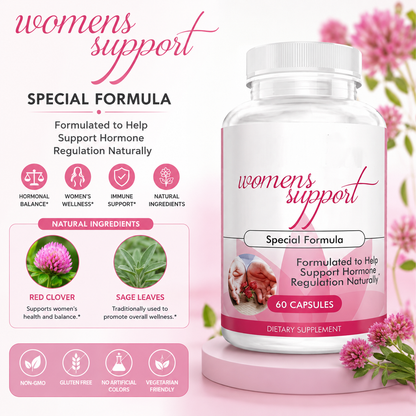 Women’s Care Capsules – Red Clover & Sage Leaf Herbal Supplement for Everyday Wellness