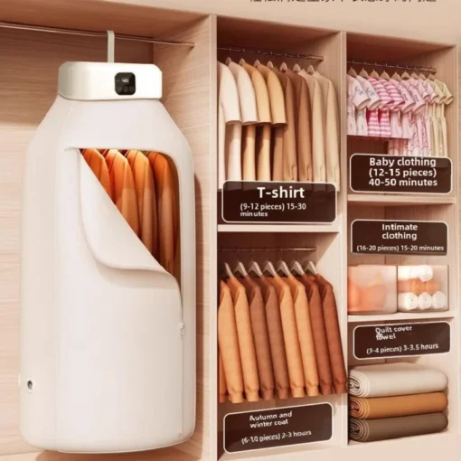 Portable Foldable Timed Hot Air Drying Machine with UV Light
