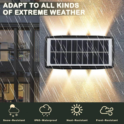 LED Solar Fence Lights – Waterproof Solar-Powered Wall Lamps for Garden &amp; Outdoor Lighting