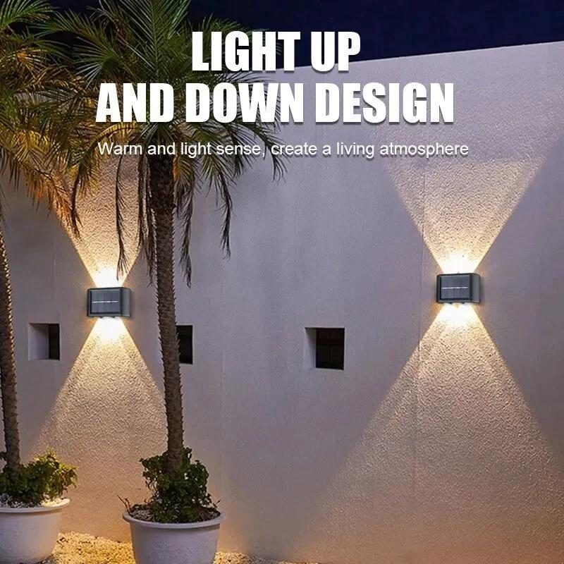 LED Solar Fence Lights – Waterproof Solar-Powered Wall Lamps for Garden &amp; Outdoor Lighting