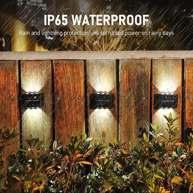 LED Solar Fence Lights – Waterproof Solar-Powered Wall Lamps for Garden &amp; Outdoor Lighting