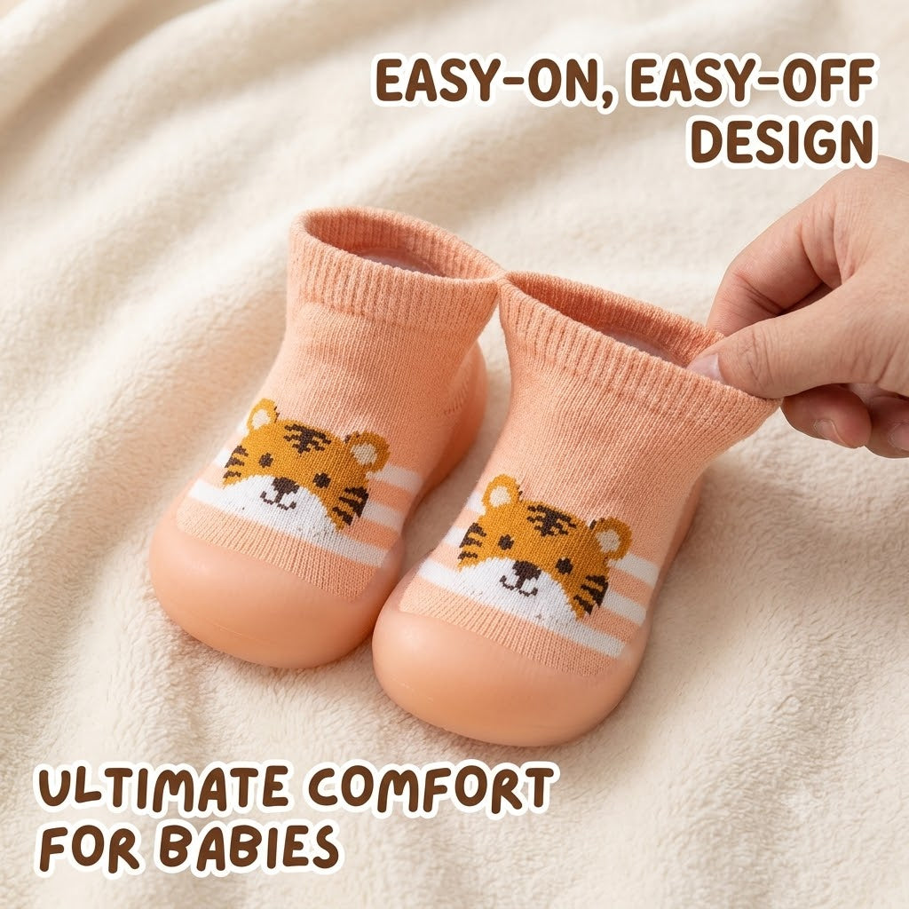Infant Baby Toddler Knitted Sock Shoes Cute Slip Shoes