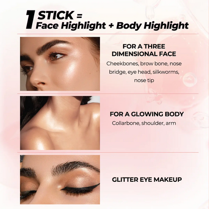 Highlight Stick Pearlescent Shimmer Contour (Waterproof, Non-Smudge)
