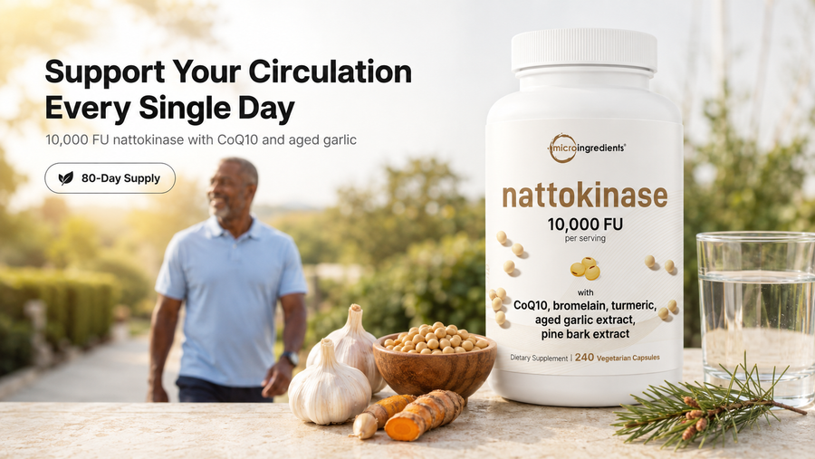 Nattokinase 10,000 FU complex, 240 vegetarian capsules